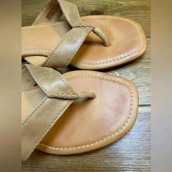 UGG | Tuolumne 1112870 | Almond Leather Sandals | Flip-Flops Women’s 8.5 - Picture 3 of 4